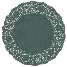 10 Green Rose Doilies ~ Germany ~ 6"